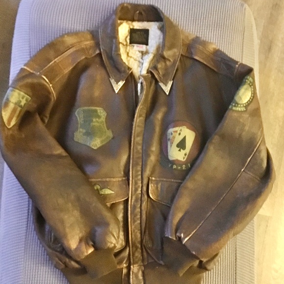 Vintage Avirex Leather Flight Jacket 